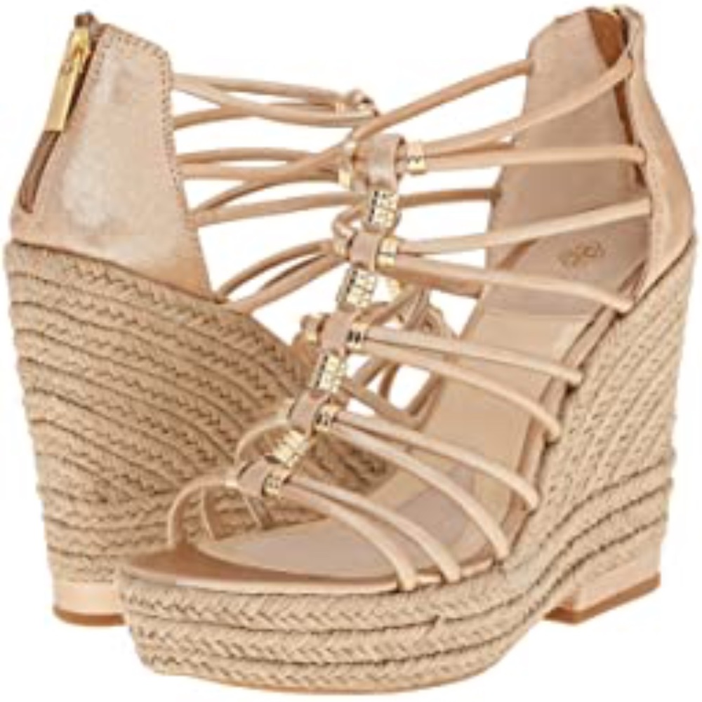 Isola | Gray Strappy Wedges size 9